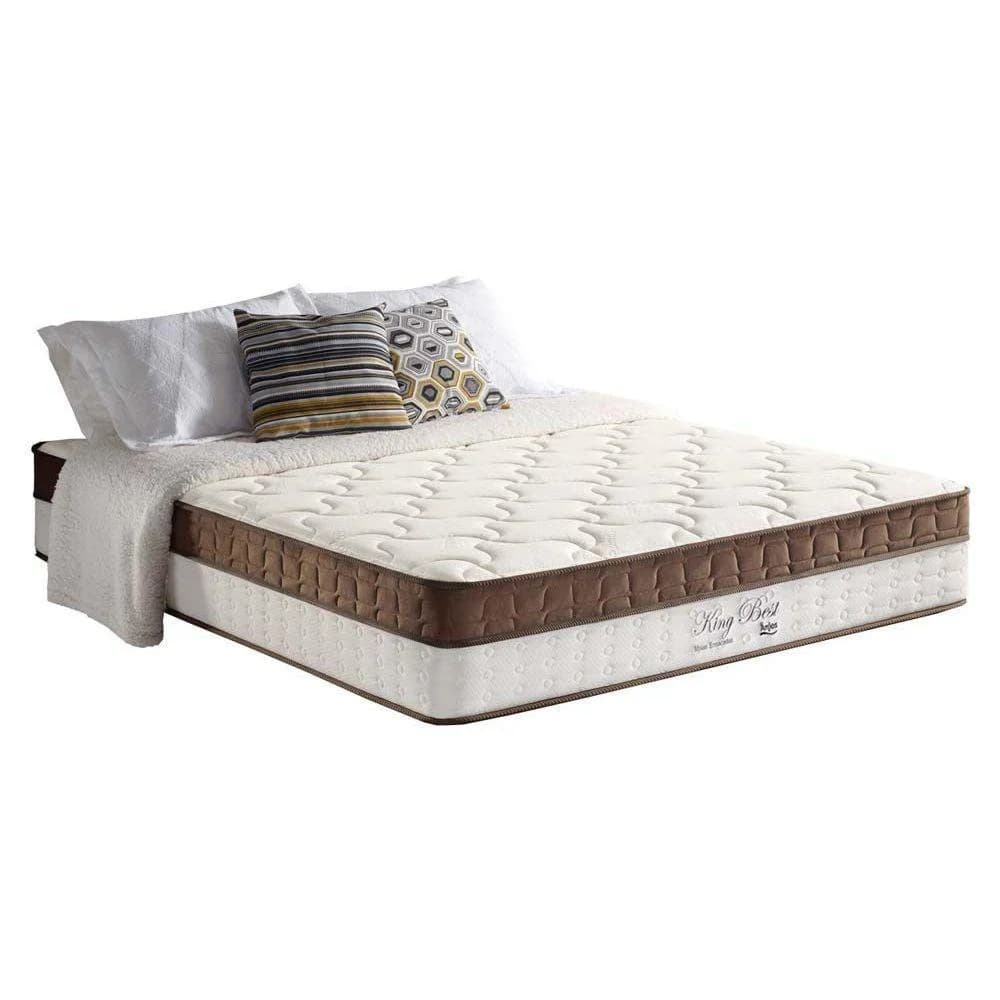 Colchão King Anjos Casal Molas Ensacadas MasterPocket Best Euro Pillow Brown (138x188x33) -