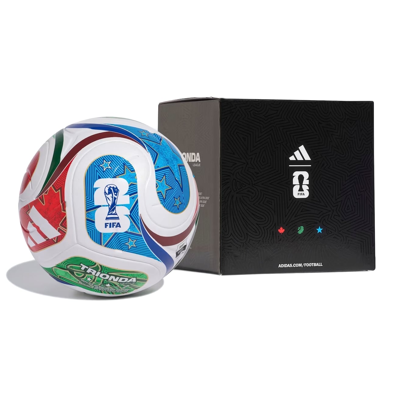 Bola de Futebol Adidas Trionda Oficial da Copa do Mundo FIFA 2026 – League com Caixa