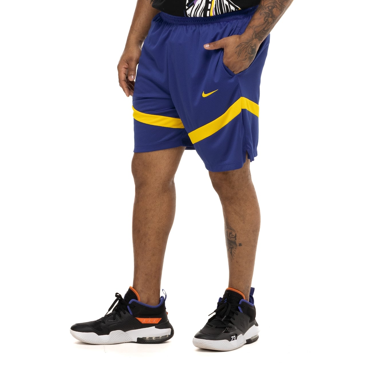 Bermuda do Golden State Warriors NBA Nike Dri-FIT Icon Edition 8IN Masculina