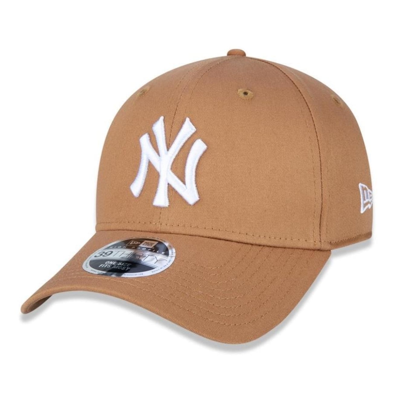 Boné Aba Curva New Era New York Yankees 3930 White on Brown MLB - Fechado - Adulto — imagem 1