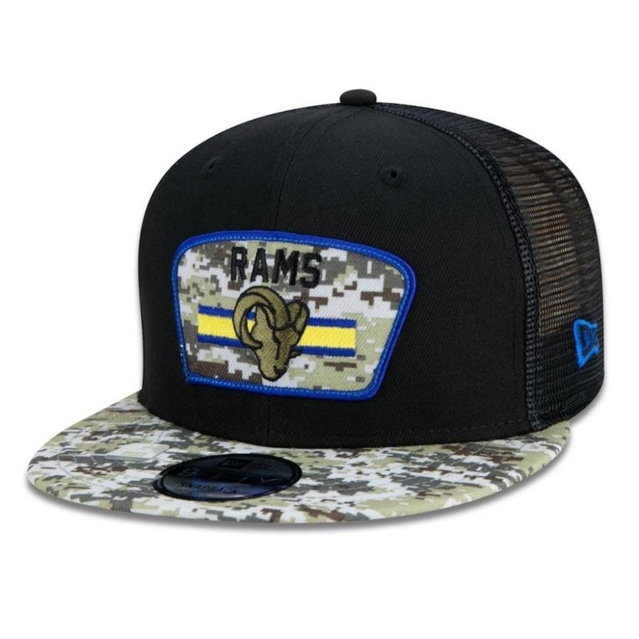 Boné Aba Reta New Era Los Angeles Rams 950 NFL 21 Salute Service - Snapback - Adulto
