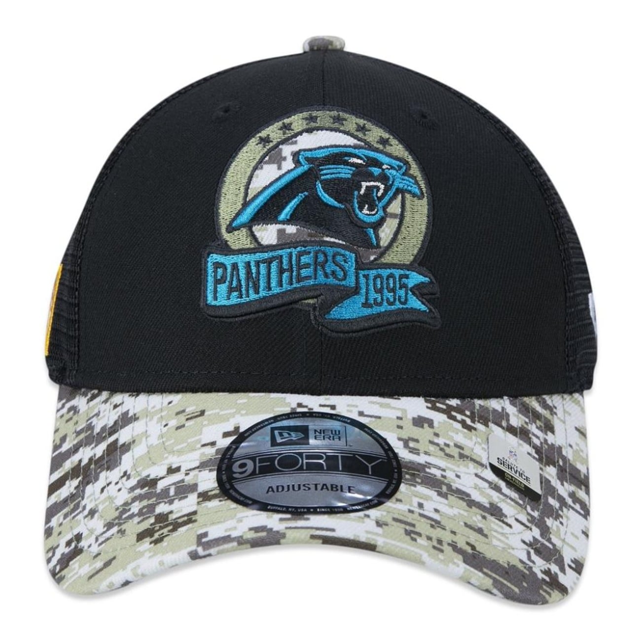 Boné Aba Curva New Era 940 Carolina Panthers NFL Salute to Service 22 - Adulto