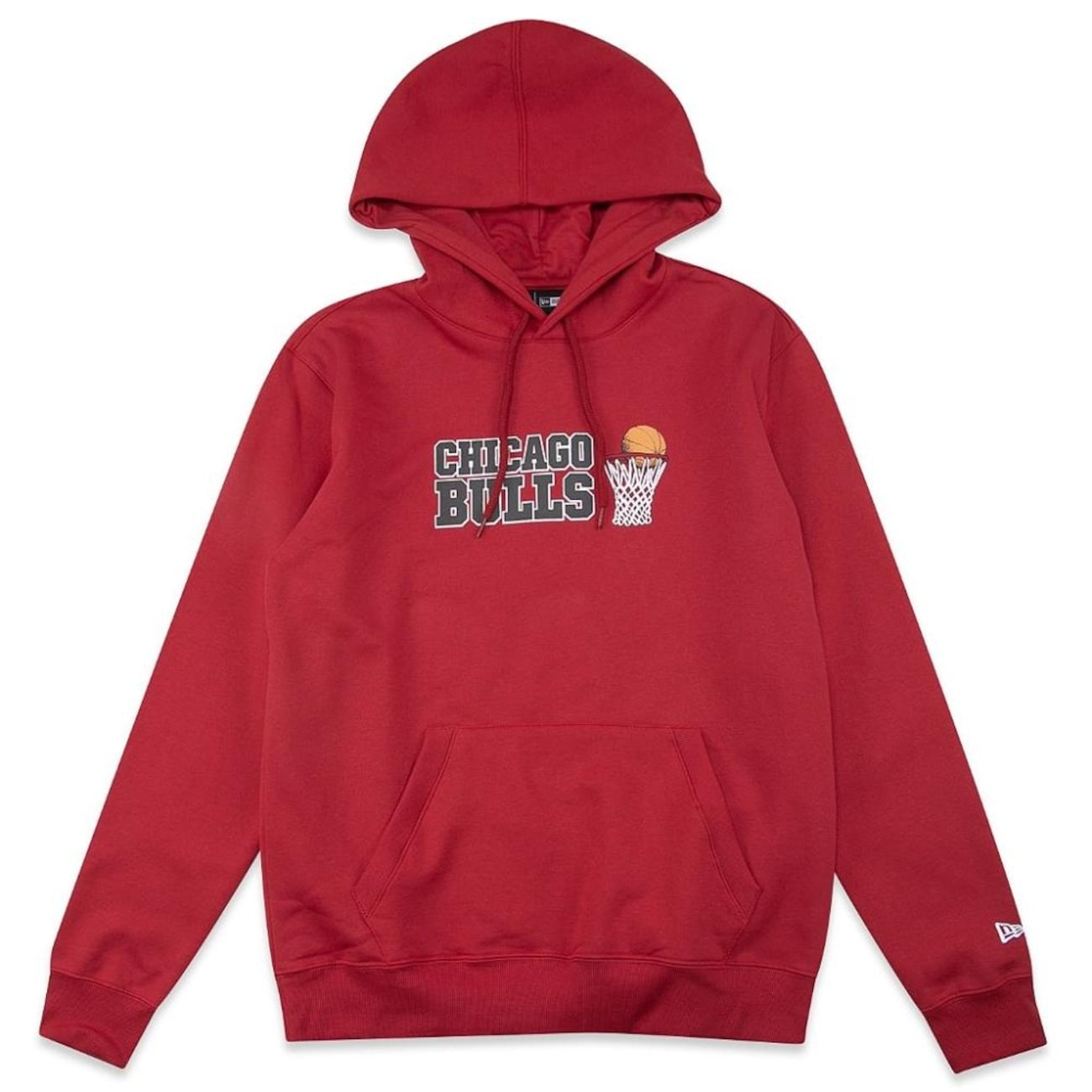 Blusão de Moletom Canguru Masculino New Era Chicago Bulls Core Programa
