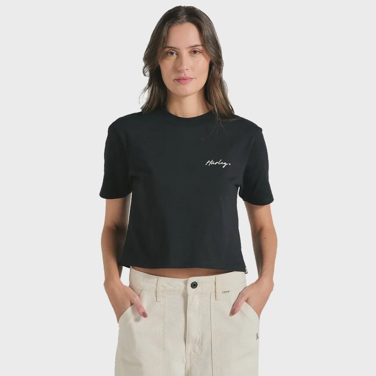 Blusa Cropped Feminina Hurley Line