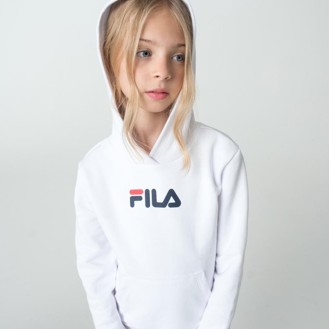 Blusão Com Capuz Fila Letter Infantil — imagem 1