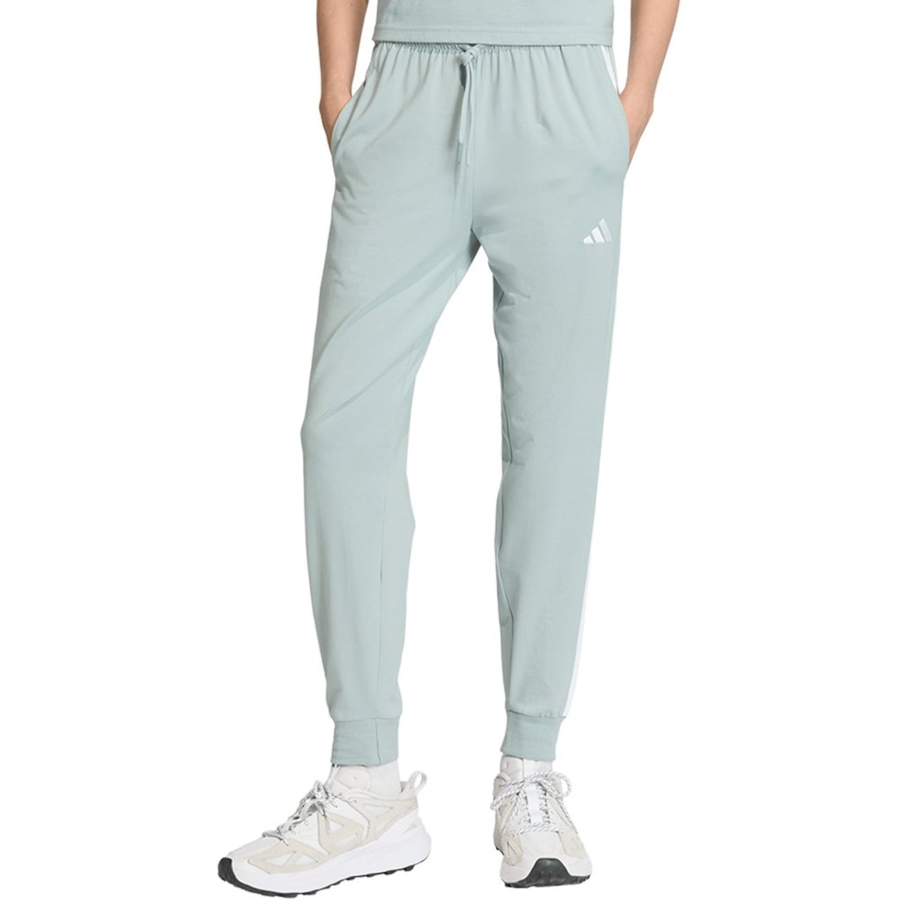Calça Adidas Single Jersey 3 Stripes Feminina