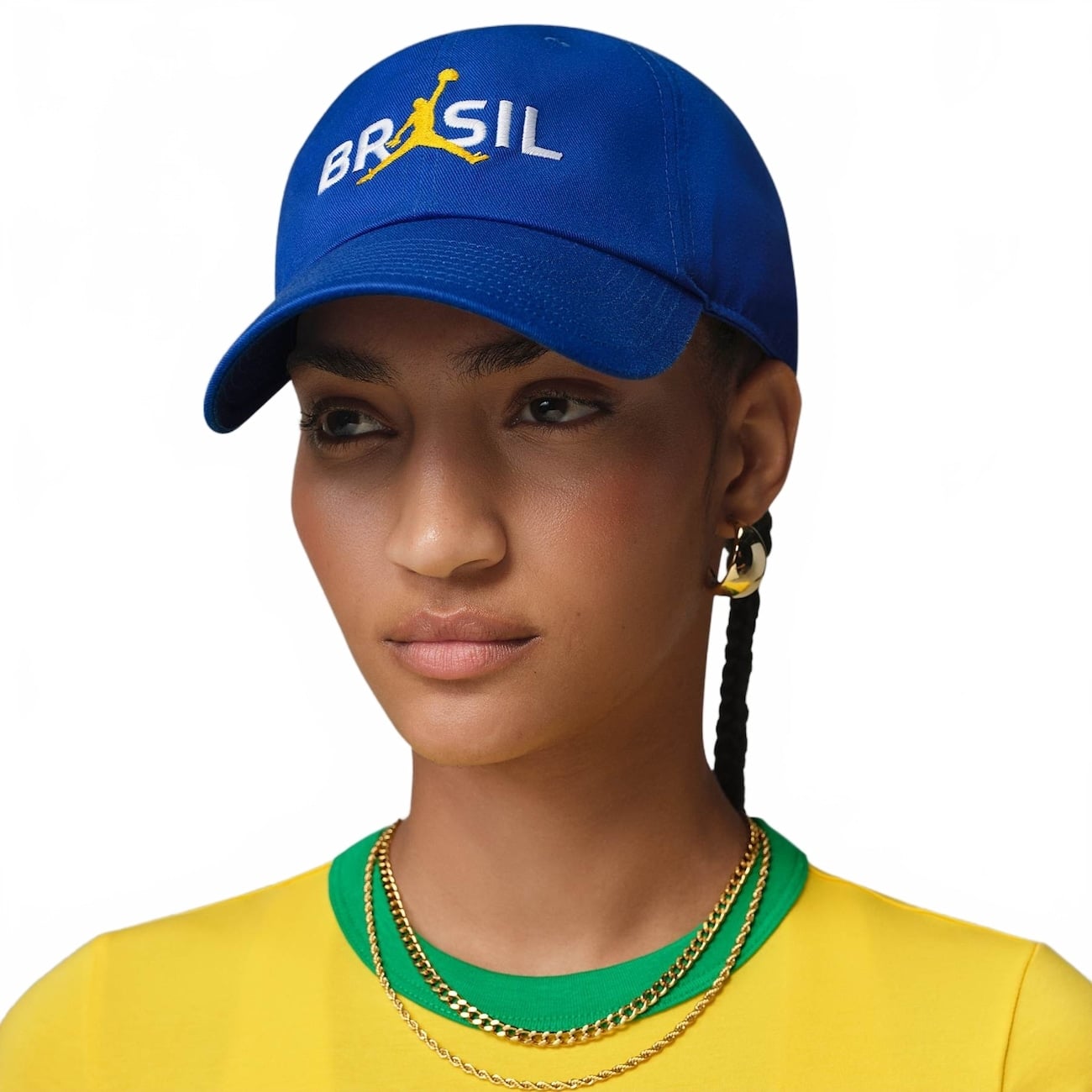 Boné Brasil Jordan Club Aba Curva Unissex