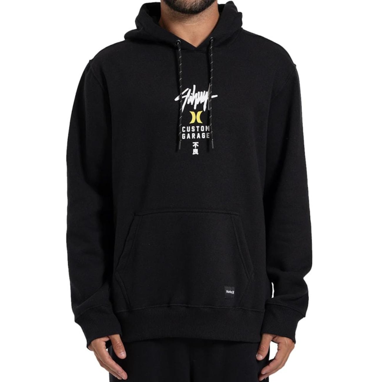 Blusão de Moletom Canguru Hurley x Shibuya Signature Block Party Masculino