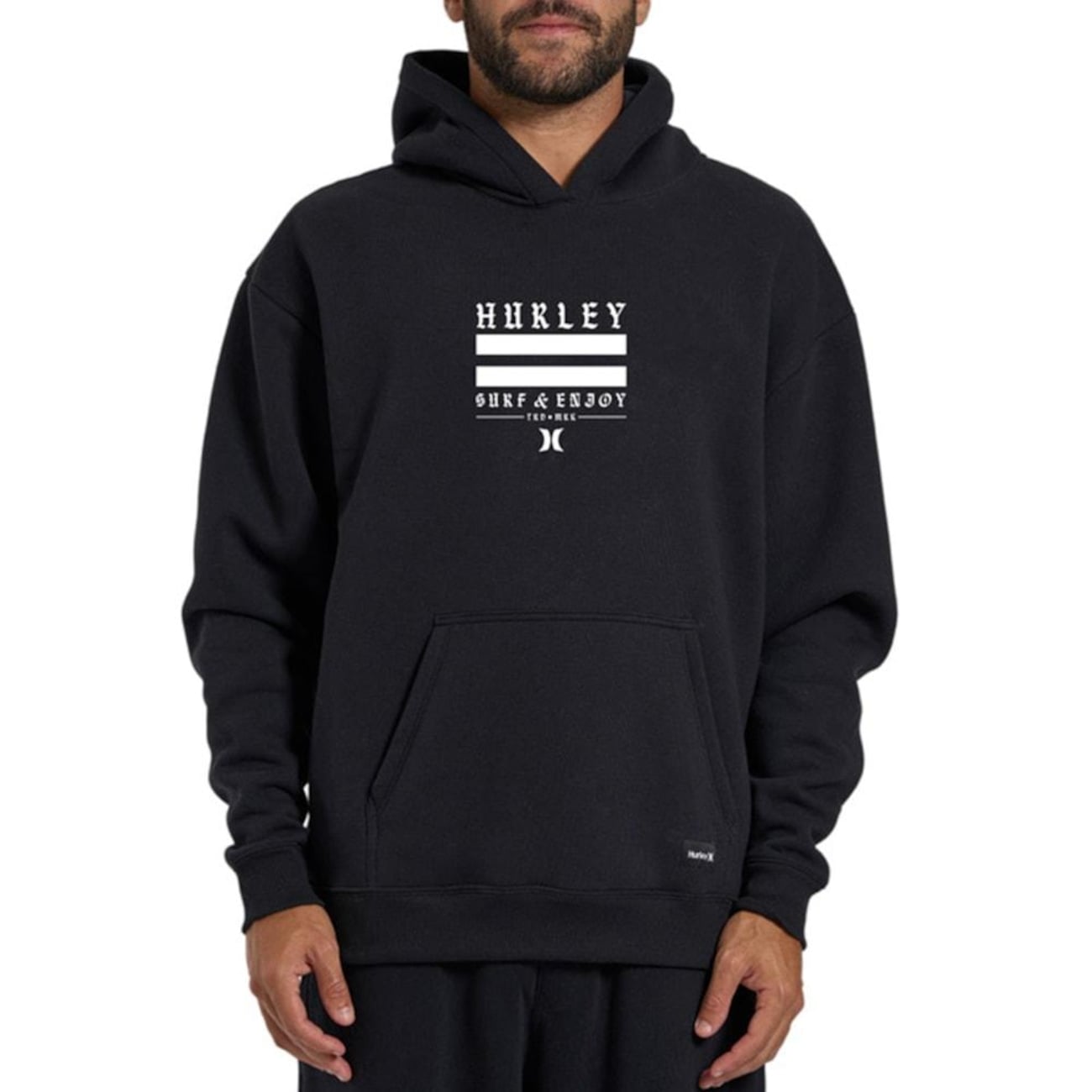 Blusão de Moletom Canguru Hurley Box Agacê Masculino
