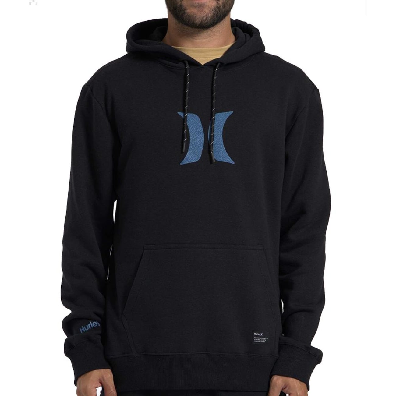 Blusão de Moletom Masculino Hurley Canguru Icon Over WT26