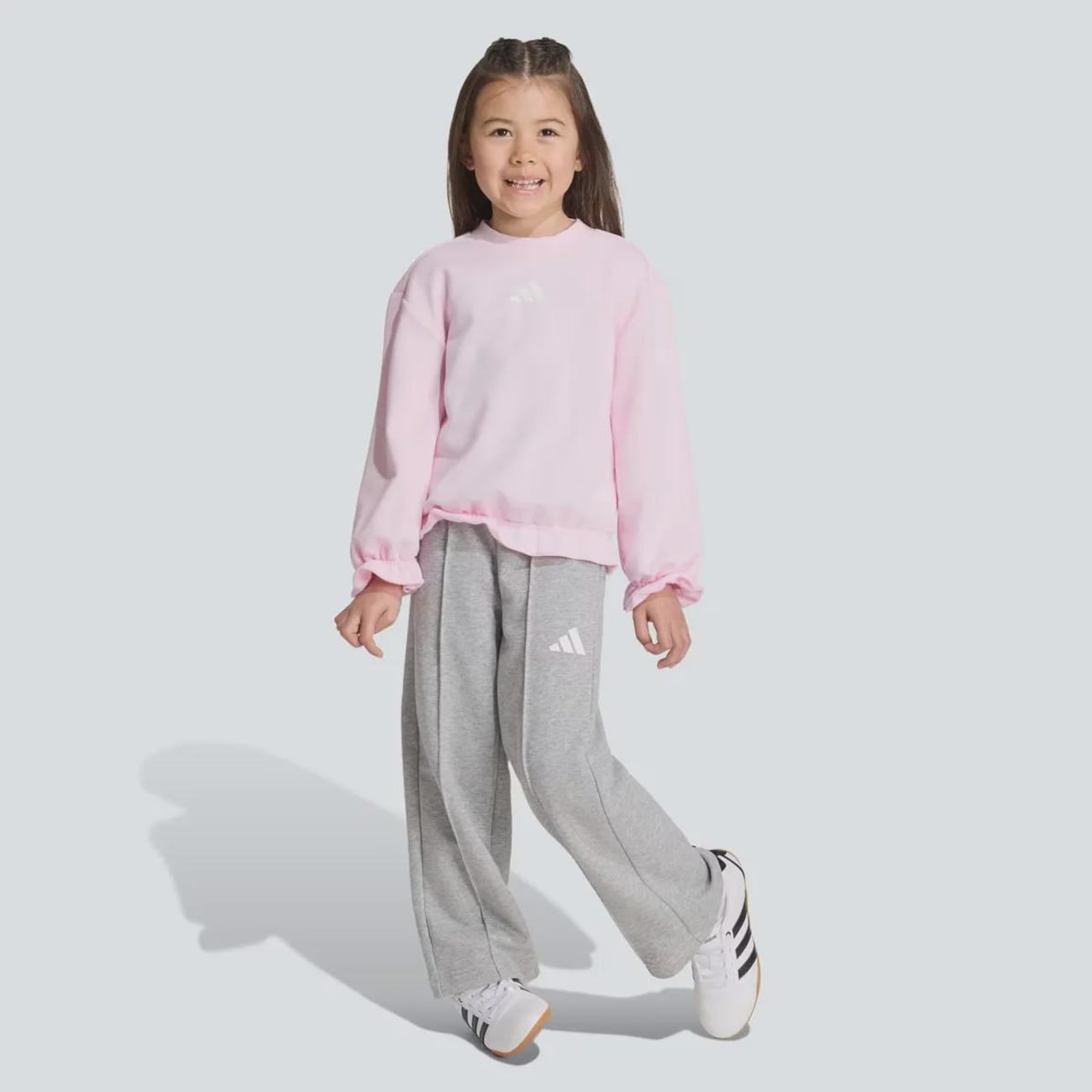 Agasalho Adidas Seasonals Ruffles Sweatset Infantil