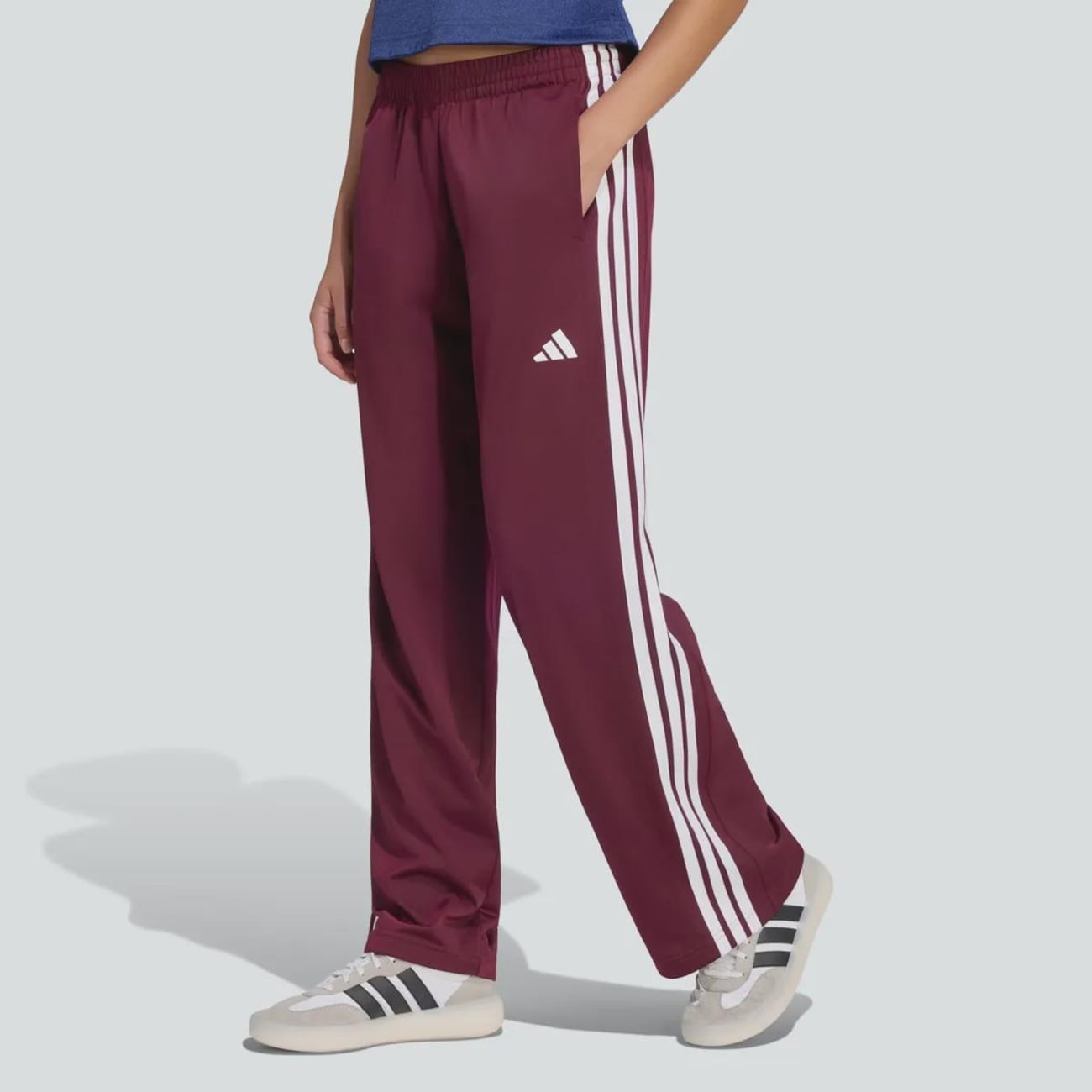 Calça Adidas Dayready Wide Leg 3 Stripes Feminina