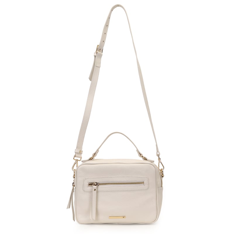 Bolsa Transversal Couro Basica Com Bolso Frontal