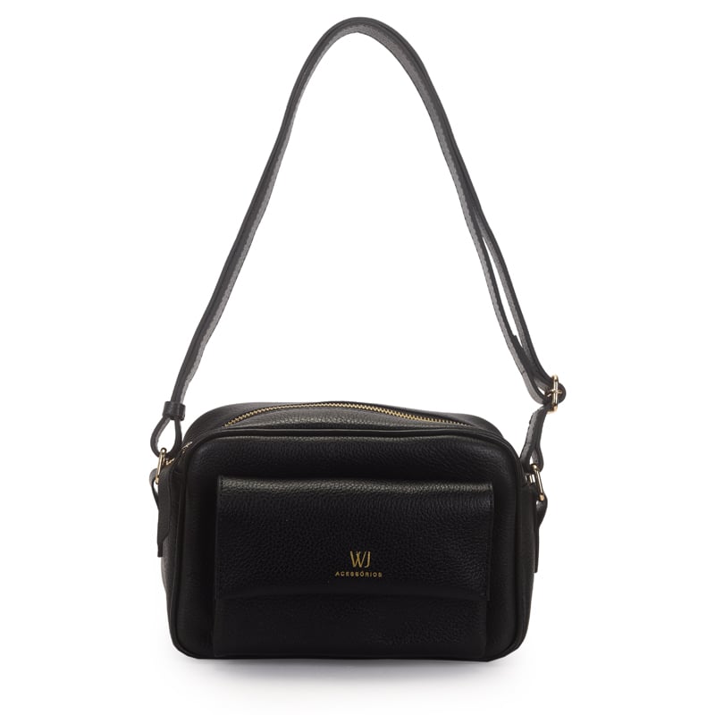 Bolsa Transversal Couro Media Bolso Frontal