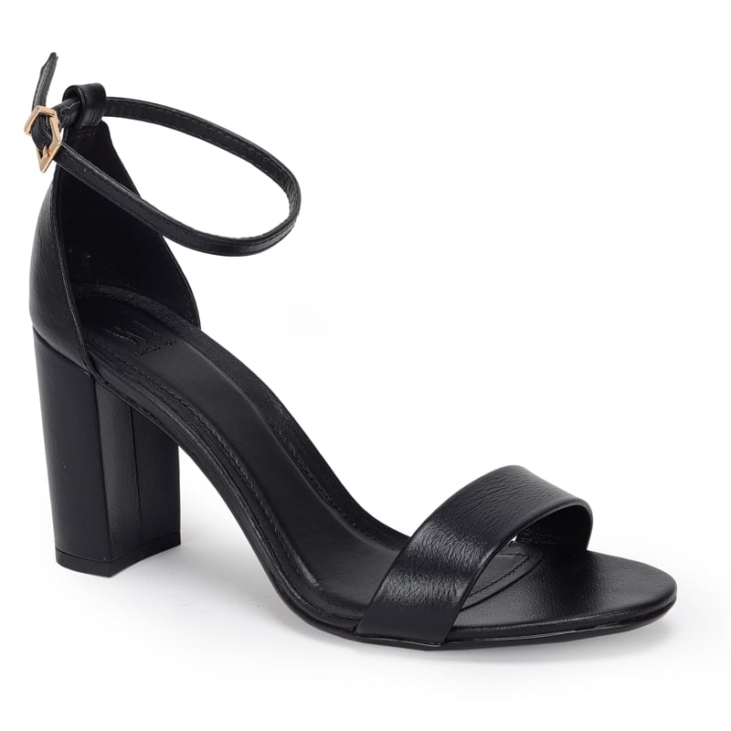 Sandália Alta Couro 8,5cm