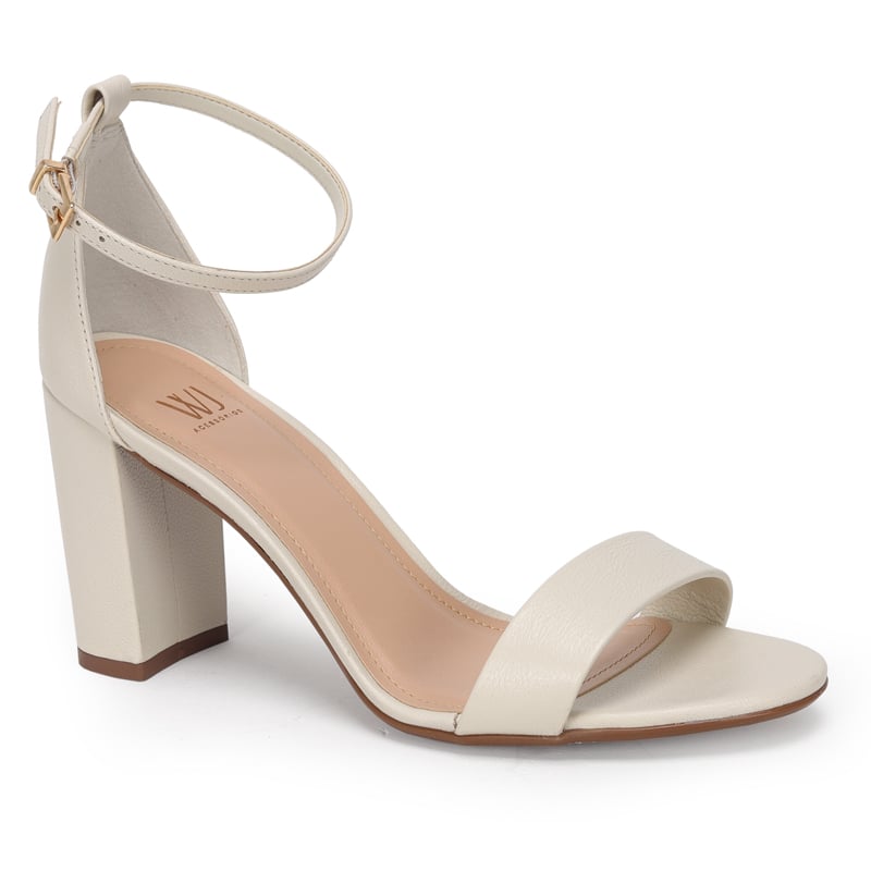 Sandália Alta Couro 8,5cm
