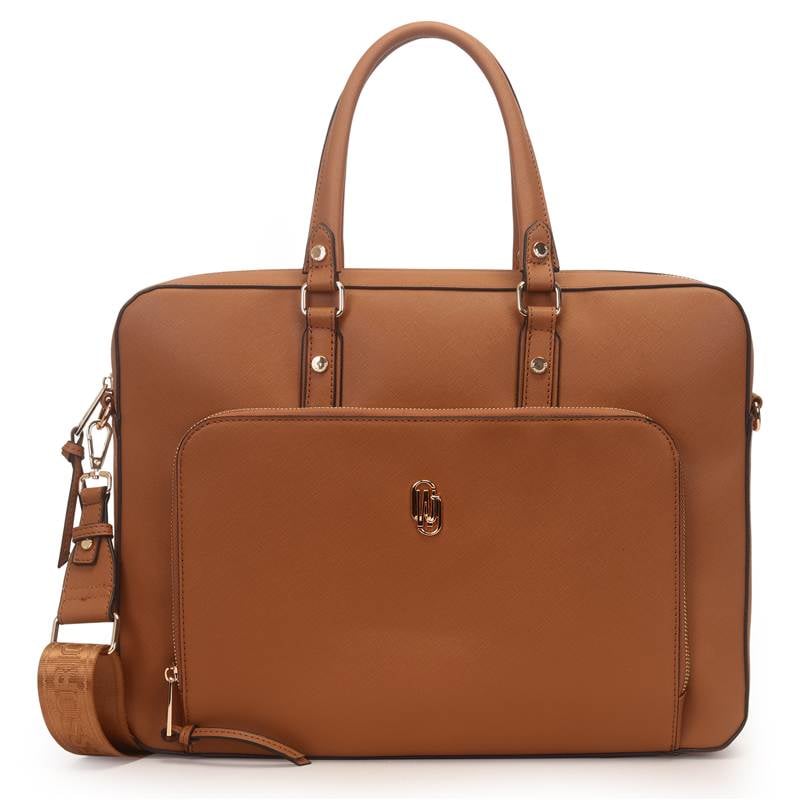 Pasta Executiva Grande Com Bolso Frontal E Compartimento Notebook 14 Polegadas