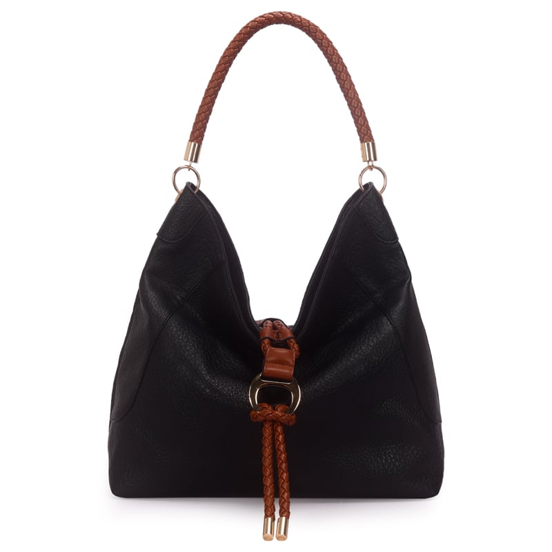 Bolsa Hobo Grande Bicolor Com Alca Rolete Trancada