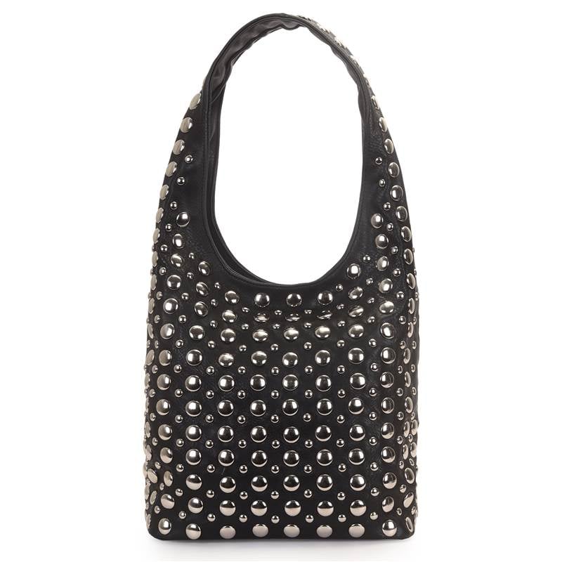 Bolsa Hobo Grande Com Aplicacao Tachas