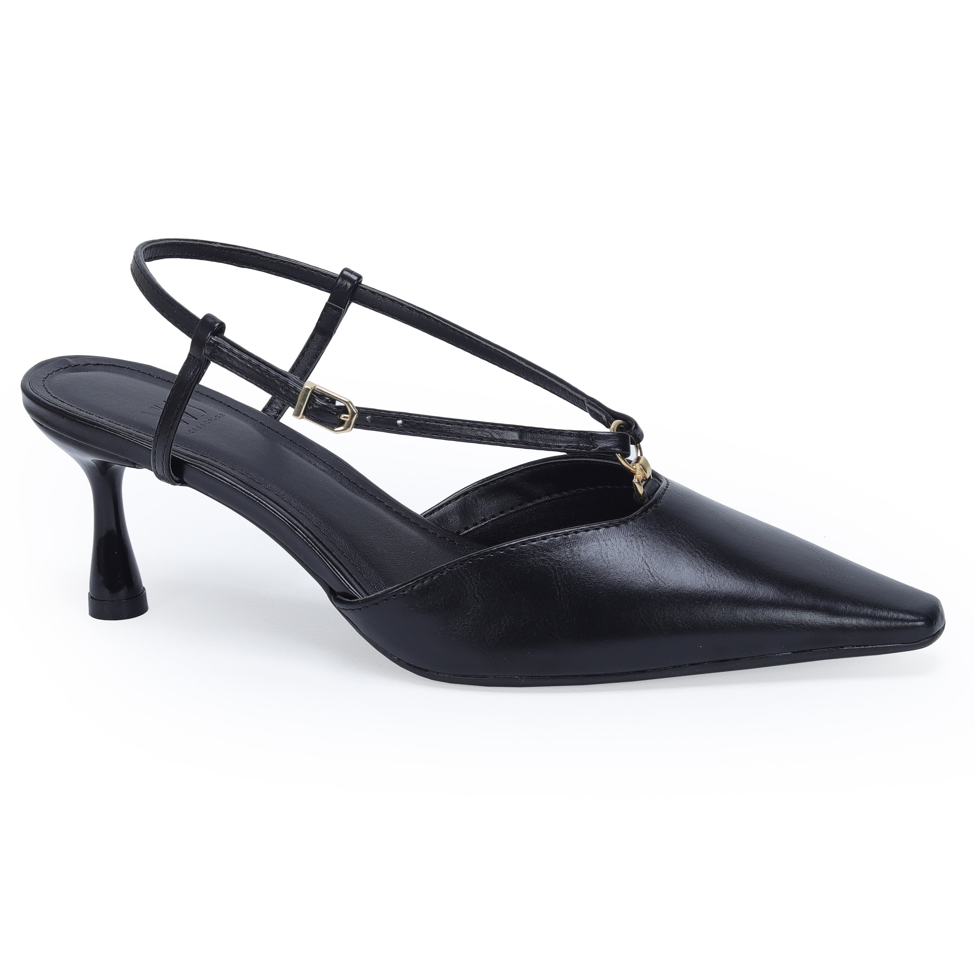 Slingback Com Tira E Metal 5cm