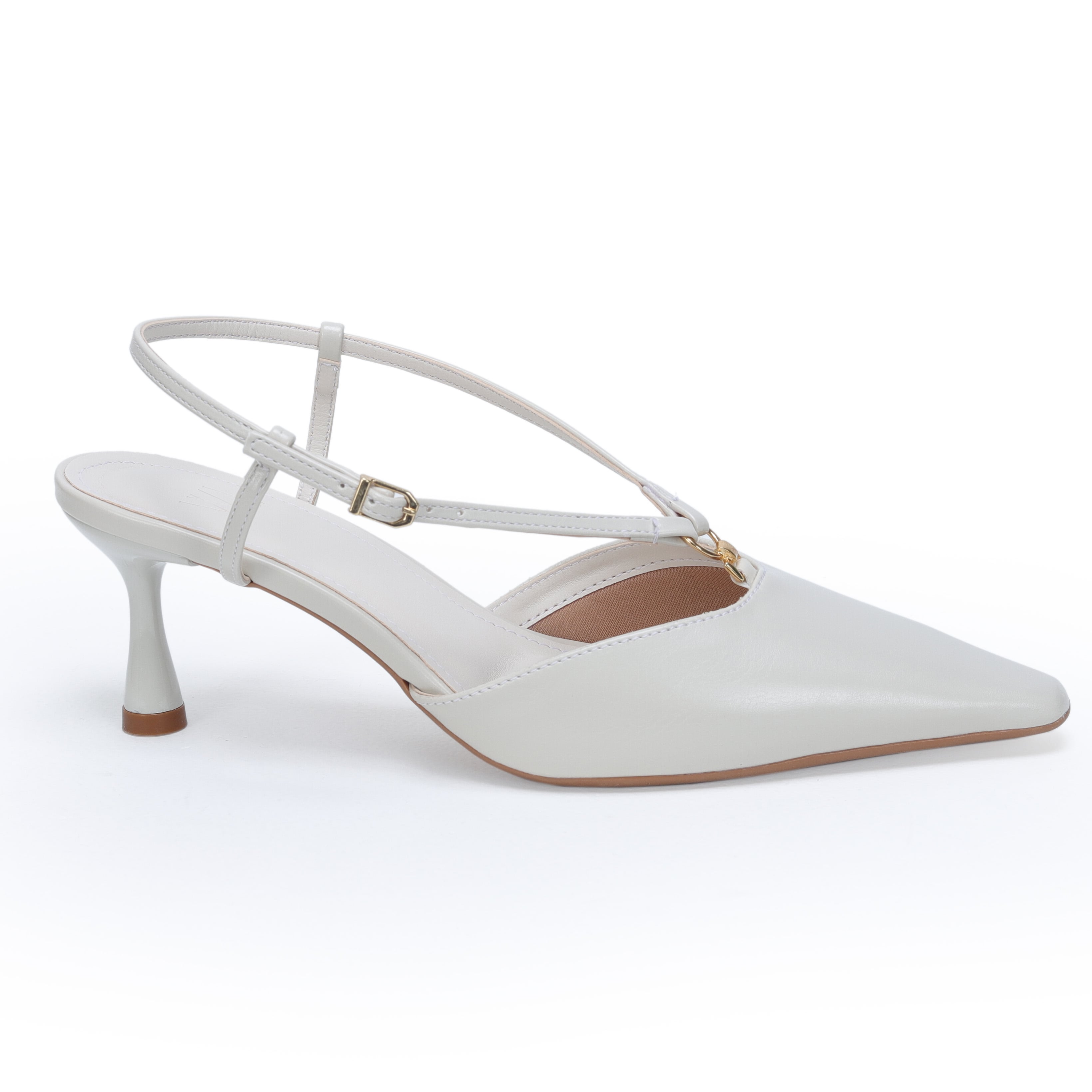 Slingback Com Tira E Metal 5cm