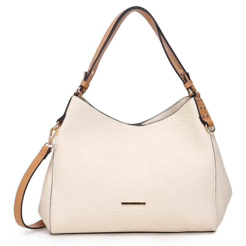 Bolsa Hobo Grande Bicolor Com Compartimentos