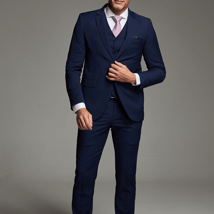 Traje Azul Marinho com Poliviscose e Elastano — imagem 1