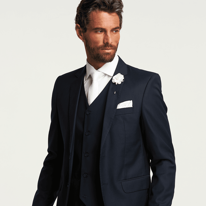 Traje Poliscose Azul Marinho — imagem 1
