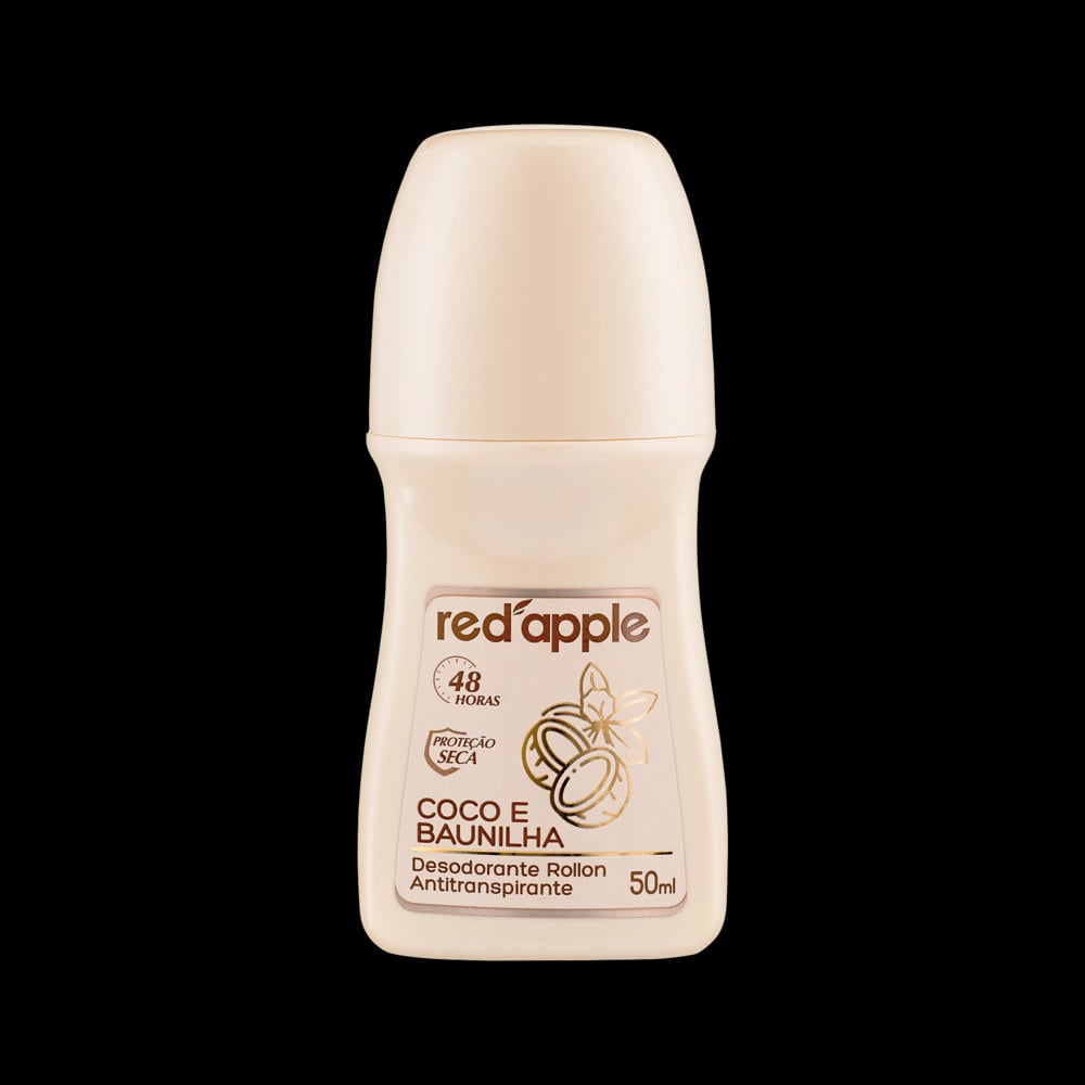 Desodorante Roll-On Red Apple Coco e Baunilha 50ml