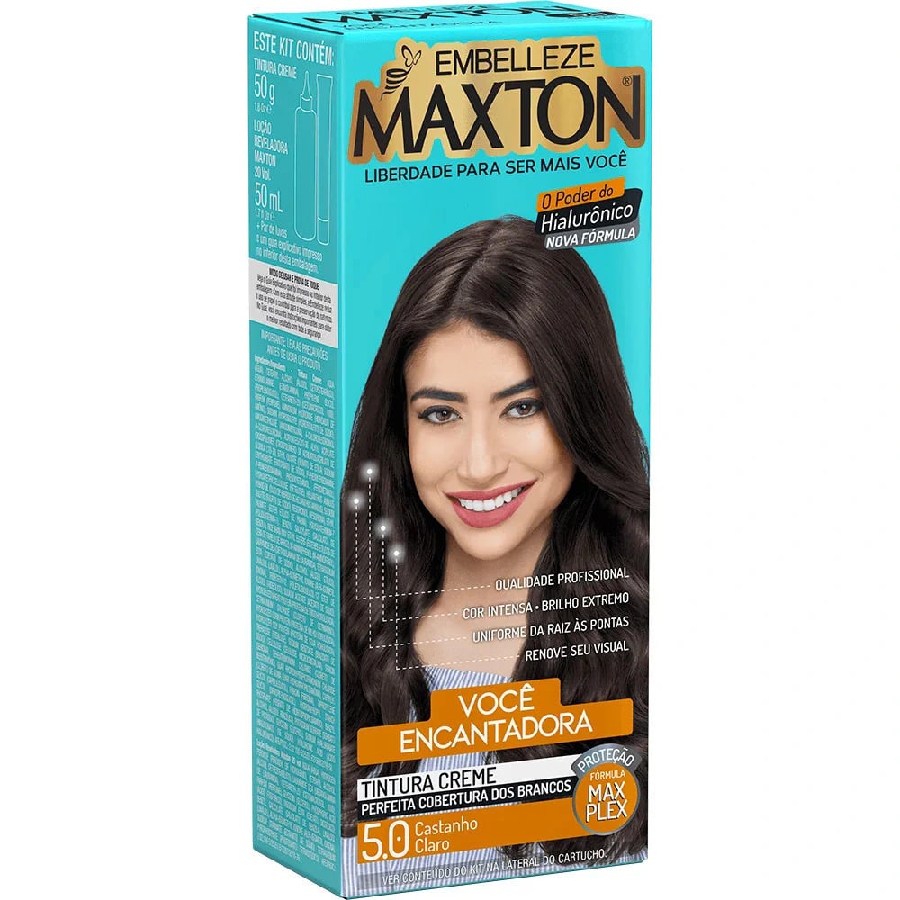 Tintura Maxton 5.0 Castanho Claro