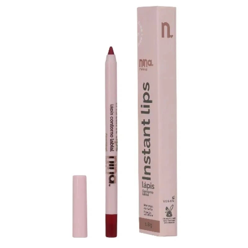 Lápis para Contorno Labial Nina Makeup Instant Lips Rubi