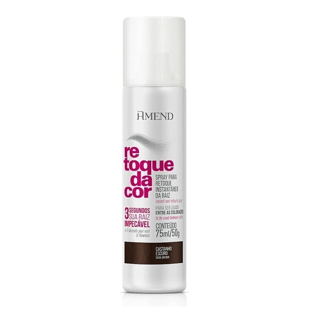 Spray Retoque da Cor Amend Castanho Escuro 75ml