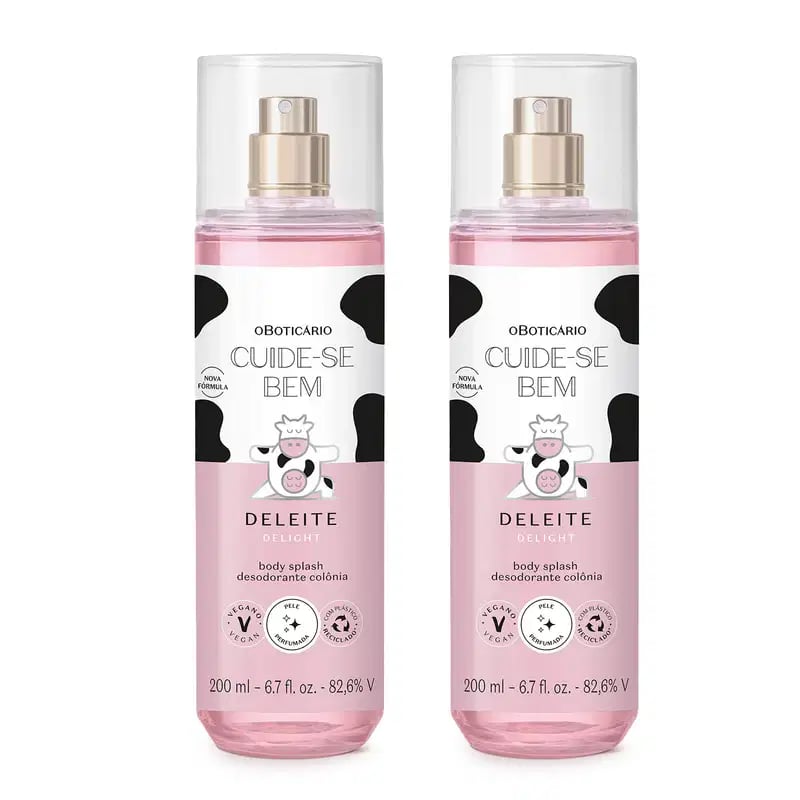 Combo Body Splash Cuide-se bem Deleite 200ml (2 itens)