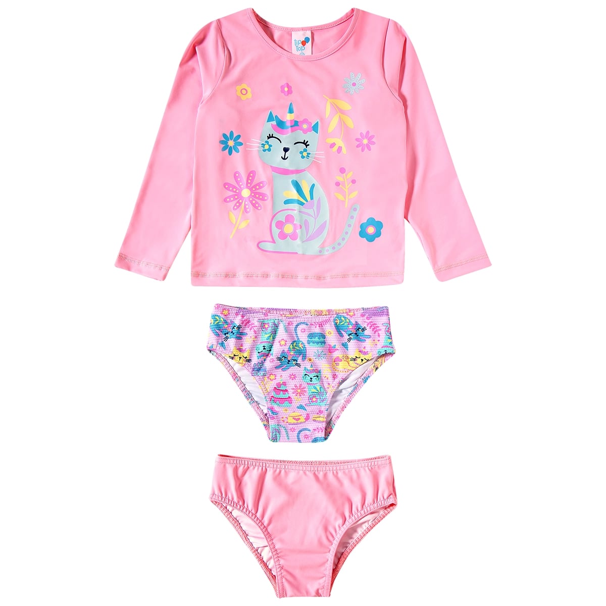 Kit Praia 3 Peças Kids Unicat Lycra Proteção Uv 50+ Tip Top