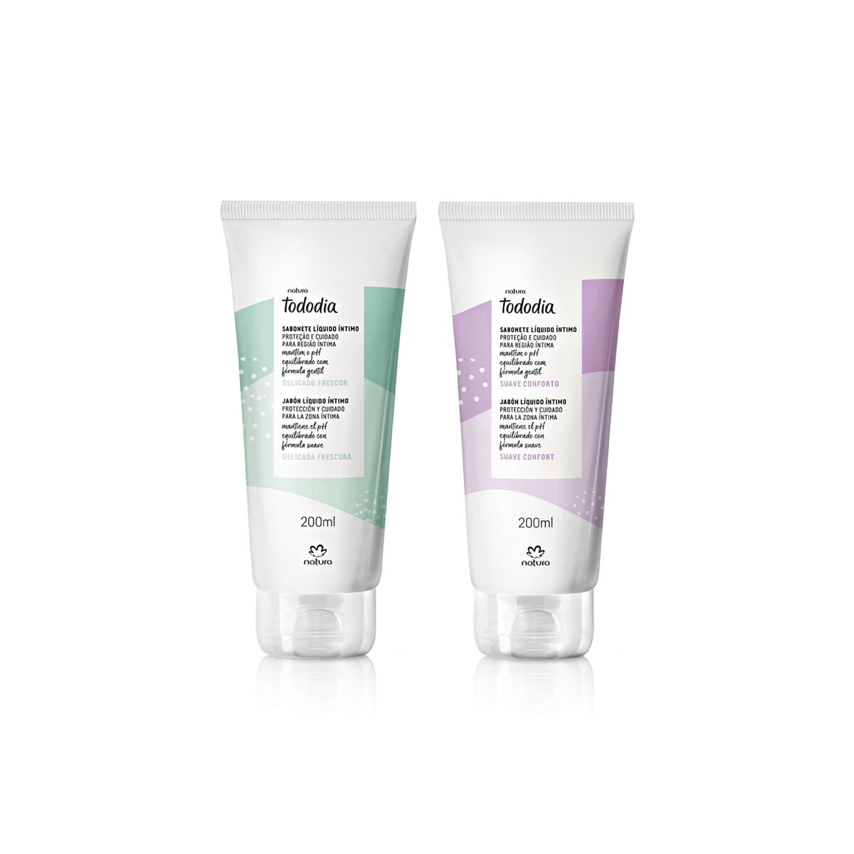 Kit Sabonete Líquido Íntimo Tododia Suave Conforto e Delicado Frescor 2 produtos de 200 ml