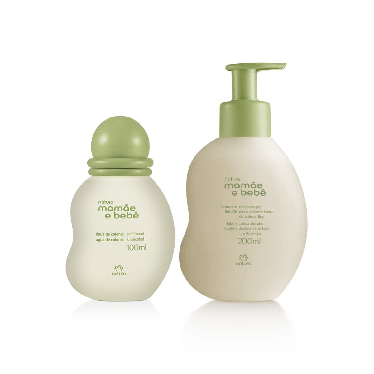 Kit Mamãe e Bebê Água de Colônia e Sabonete Líquido da Cabeça aos Pés 2 produtos