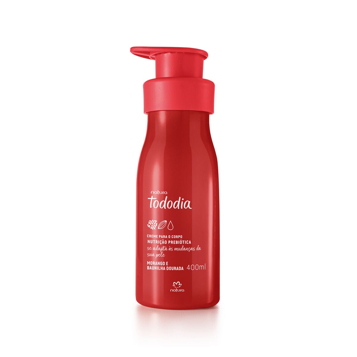 Creme Desodorante Nutritivo para o Corpo Tododia Morango e Baunilha Dourada 400 ml