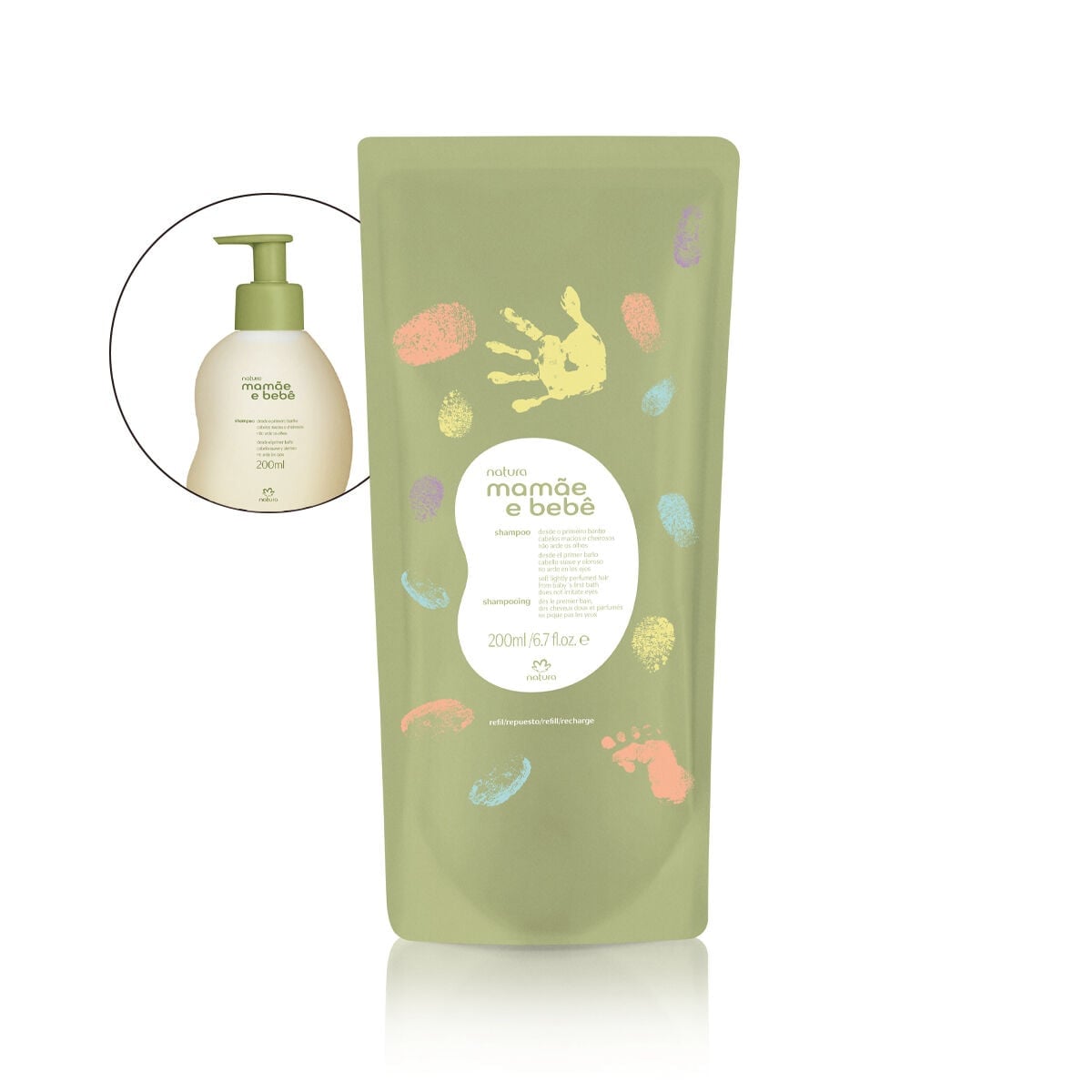 Refil Shampoo Mamãe e Bebê 200 ml