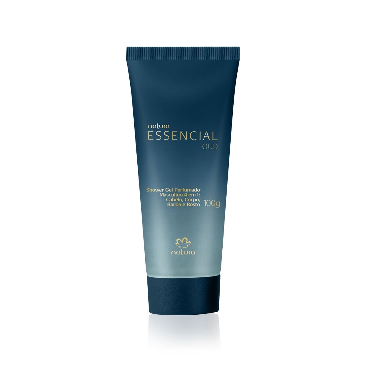 Shower Gel Perfumado 4 em 1 para Cabelo, Corpo, Barba e Rosto Essencial Oud Masculino 100 g