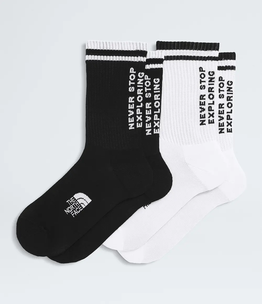 Meia Everyday Crew NSE - 2 Pares TNF Black / TNF White