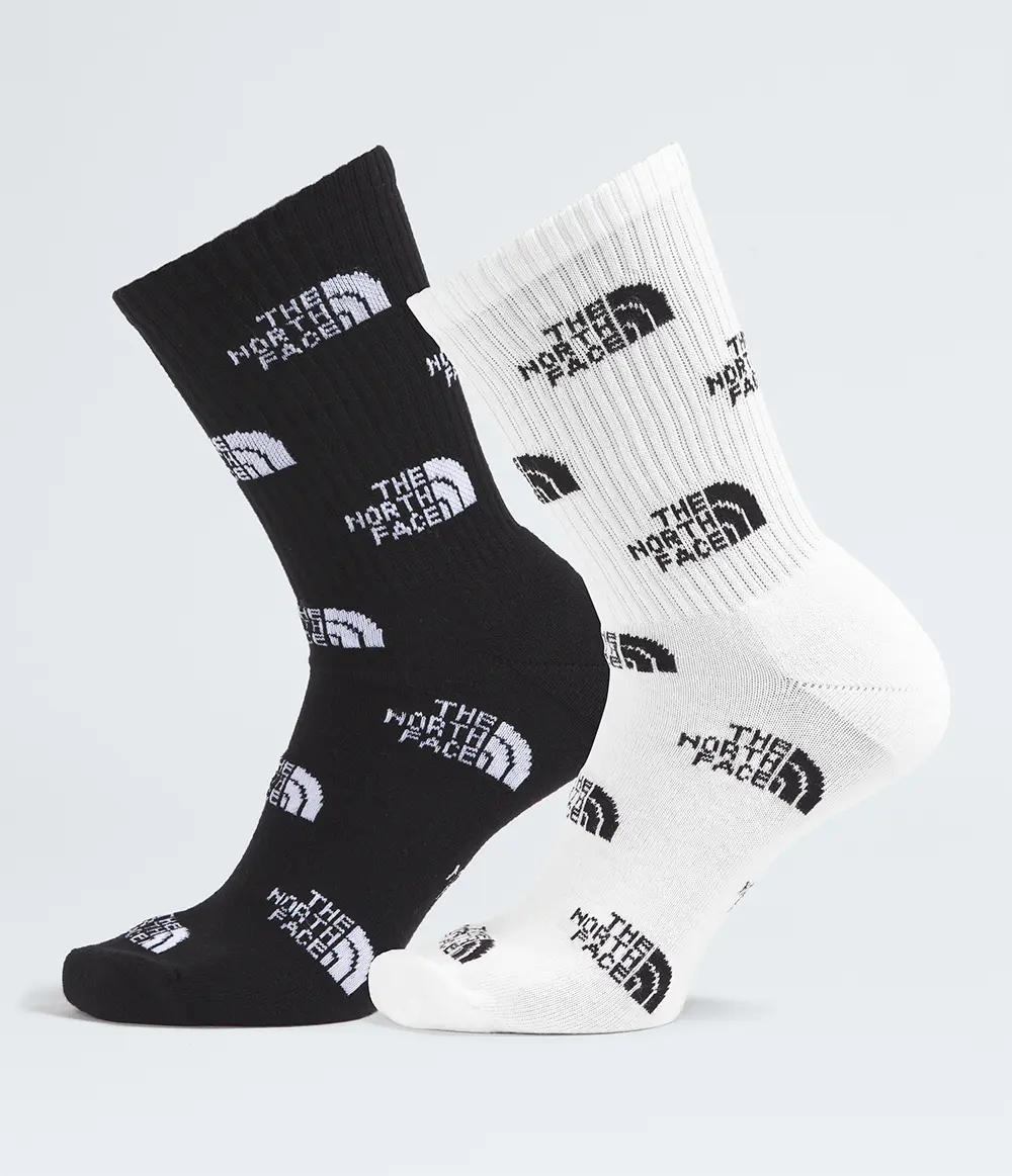 Meia Everyday Crew Logo - 2 Pares TNF Black / TNF White