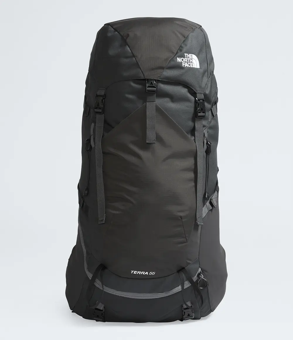Mochila Cargueira Feminina Terra 55 Asphalt Grey / TNF Black
