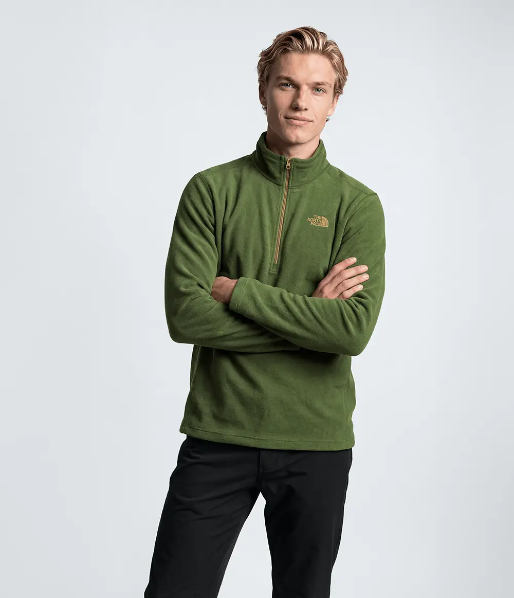 Fleece Masculino Glacier 1/4 Zip Woodland Green