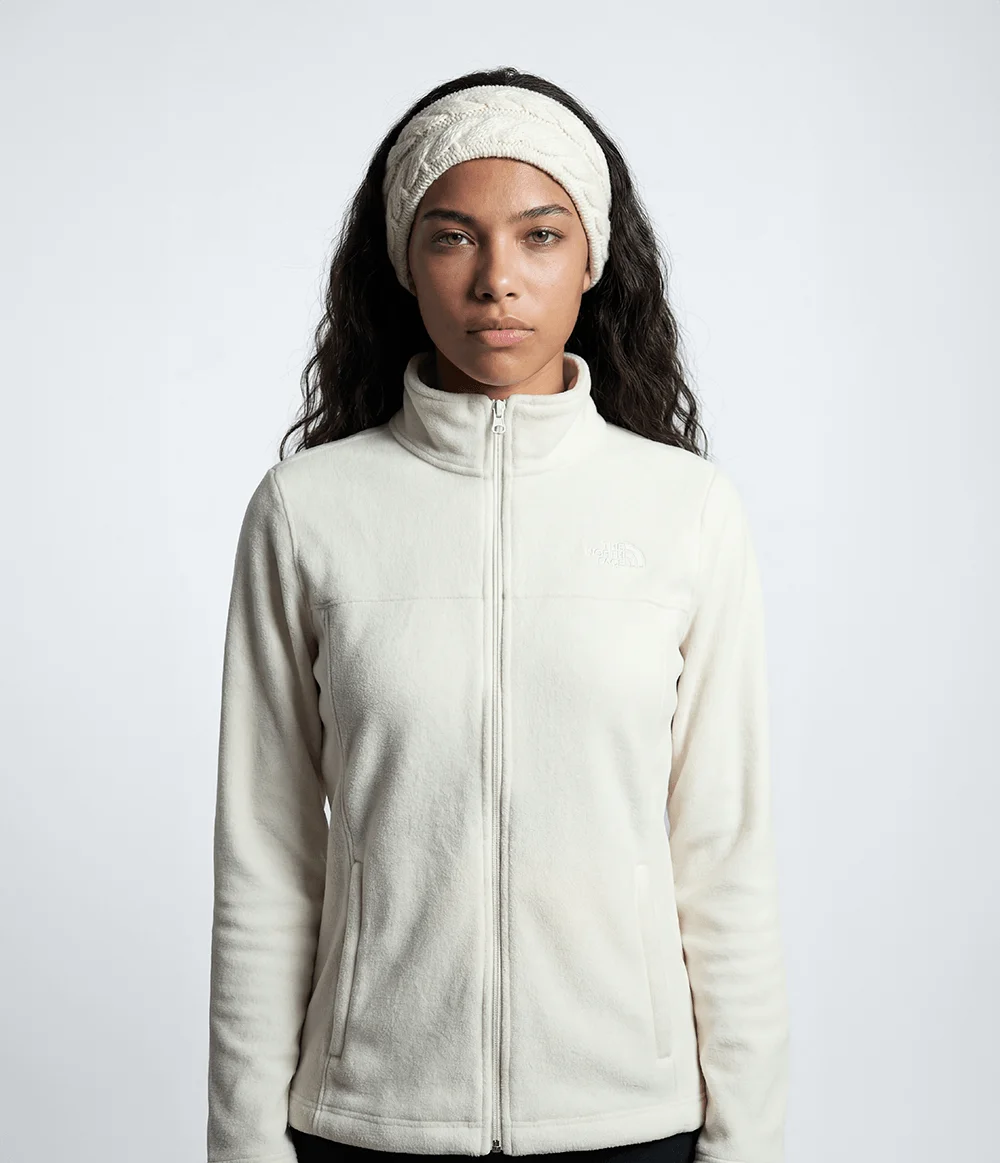 Fleece Feminino Glacier Full Zip White Dune — imagem 1