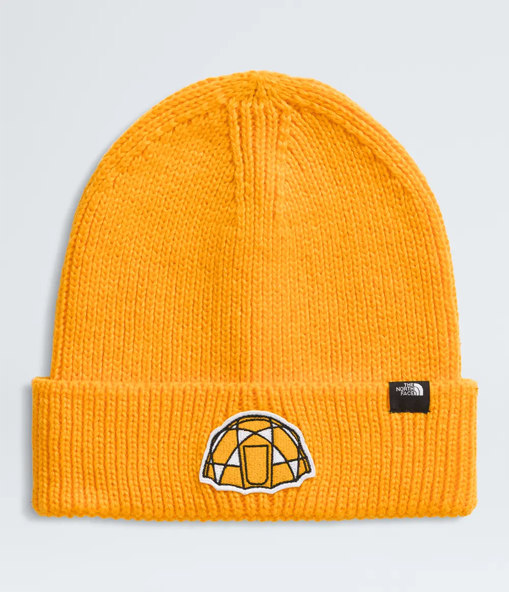 Gorro TNF Logo Box Cuffed Beanie Summit Gold / Icon Patch
