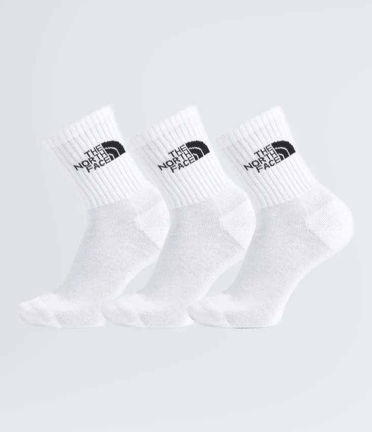 Meia Everyday Standard Crew 3P TNF White