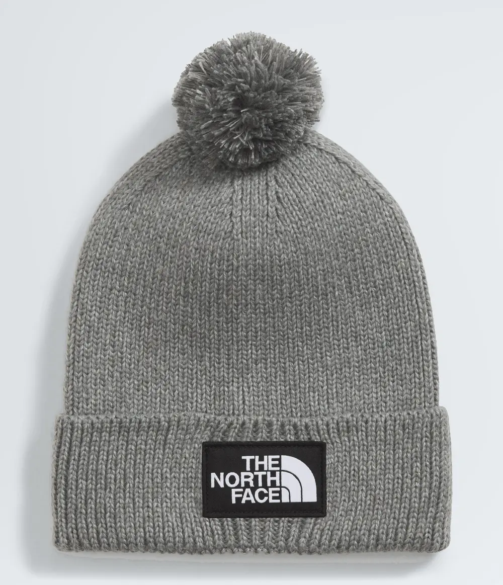 Gorro TNF Logo Box Pom Beanie TNF Medium Grey Heather