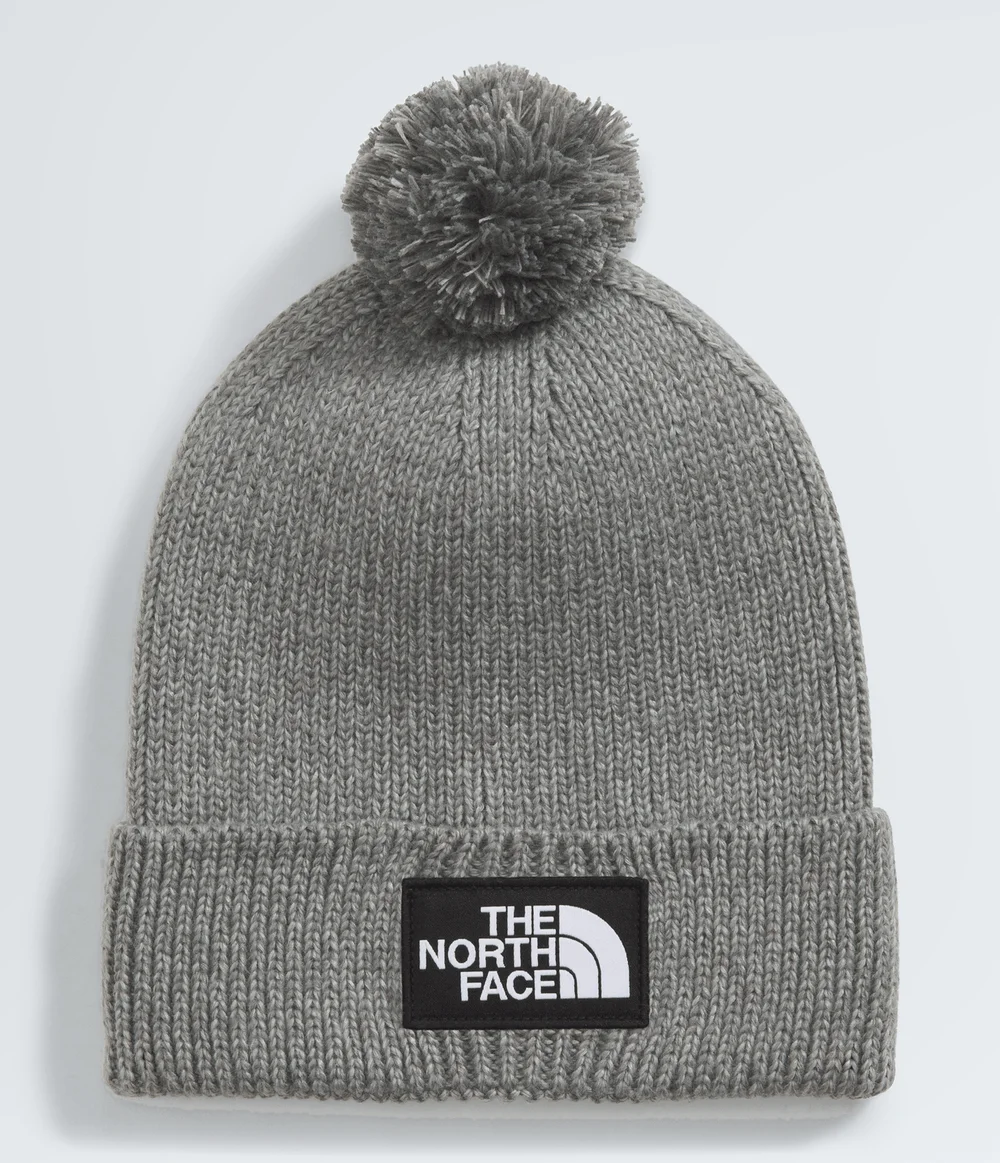 Gorro TNF Logo Box Pom Beanie TNF Medium Grey Heather