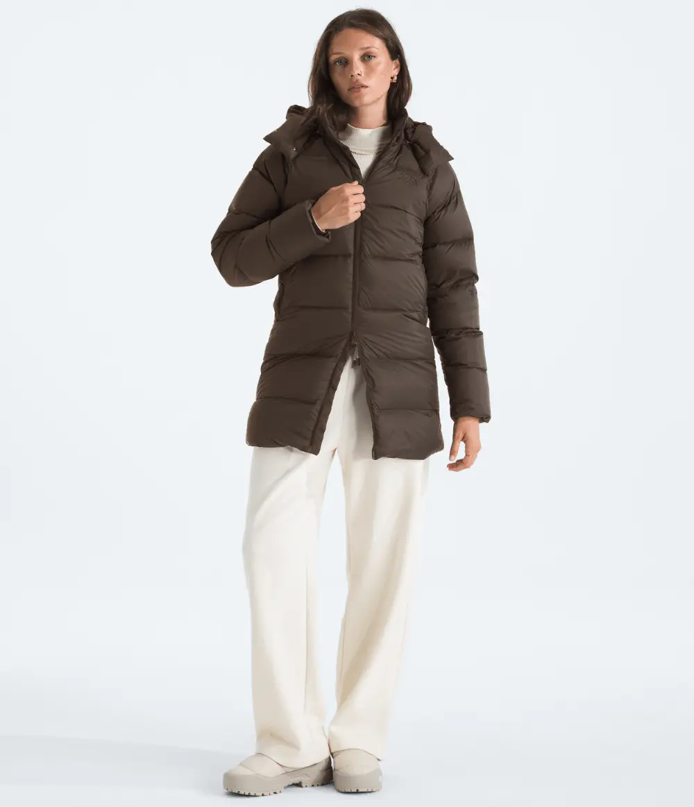 Parka Feminina Hydrenalite City Down Hooded Smokey Brown