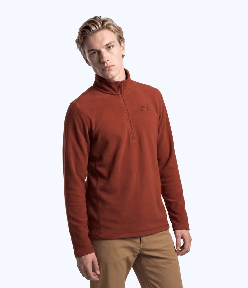 Fleece Masculino Glacier 1/4 Zip Iron Clay